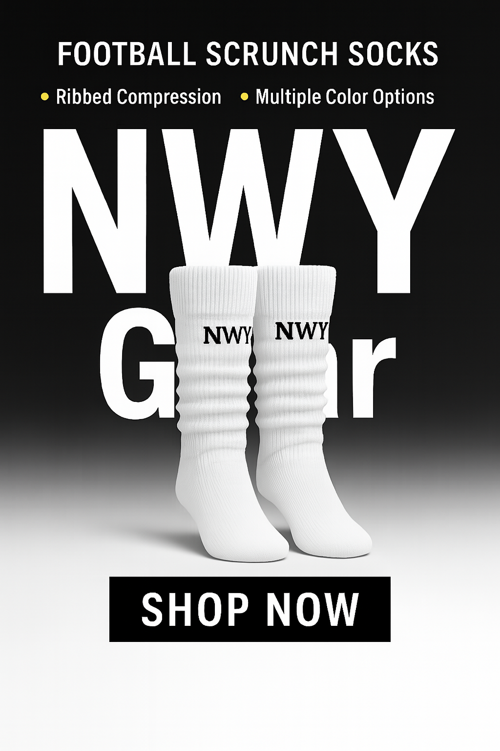 White Scrunch Socks